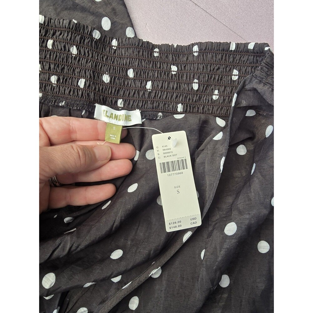Balloon Leg Jumpsuit Celandine Breeze Sheer S Anthropologie Polka Dot Lightweigh - Picture 9 of 10